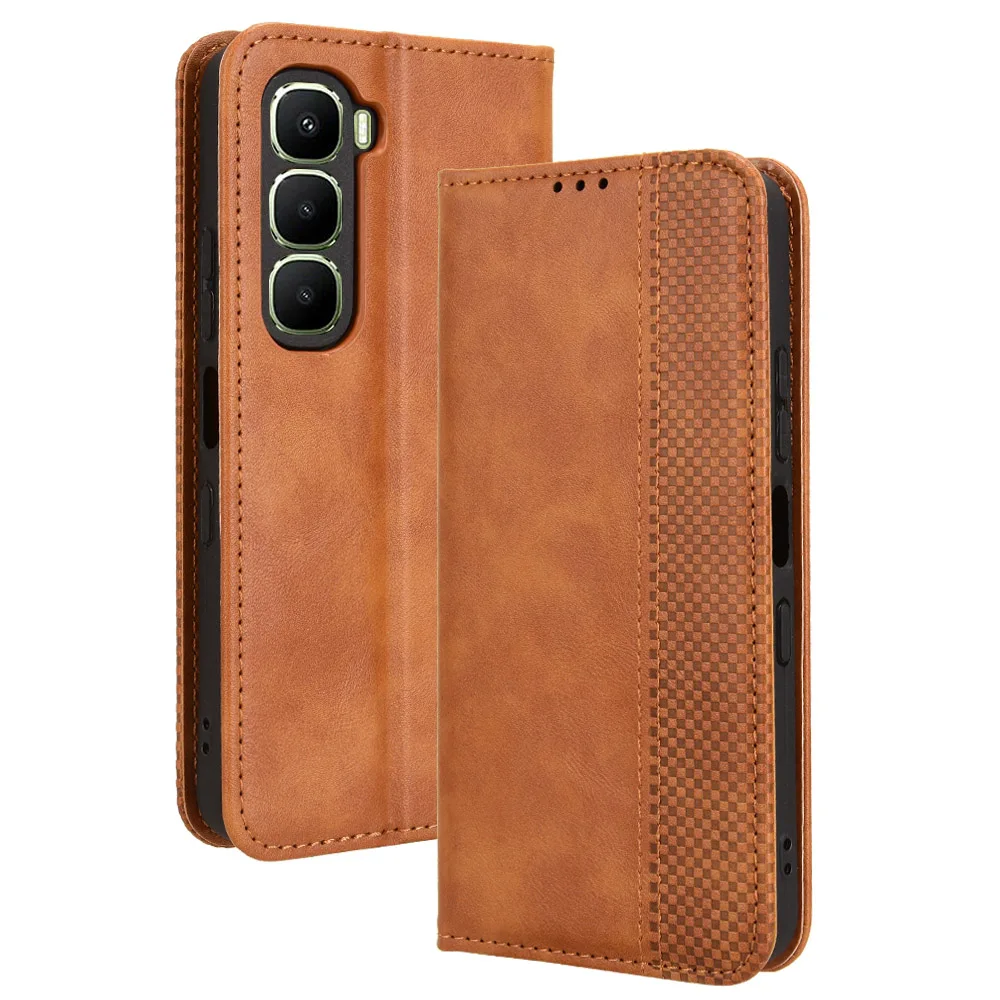 Wallet With Card Slot Photo Frame Stand Magnetic Flip Leather Case For  Infinix Hot 60 60i 50 50i 40 30 Pro Pro+ Anti-fall Cover - AliExpress