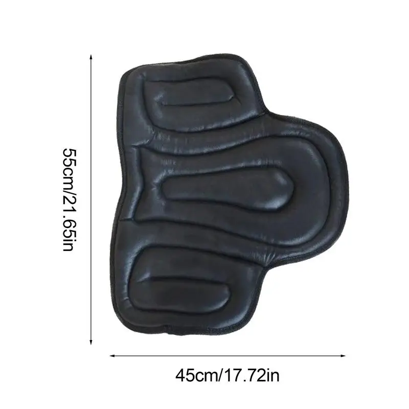 Horse Saddle Pad Western Saddle Pad PU Leather Shock Absorbent Equestrian Riding Equipment And Accessories Waterproof Motorcycle