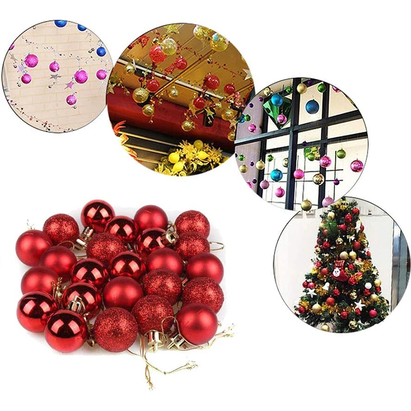 Navidad 24/36Pcs Christmas Ball Christmas Tree Ornament Hanging Pendant Home Party Decoration Christmas Decoration 2022 New Year - Image 3