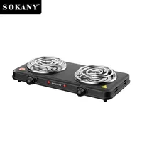 2000W Electric Stove Adjustable Temperature Home Use Double Boiler Electric Cooking Stove for On The Go and Home 1