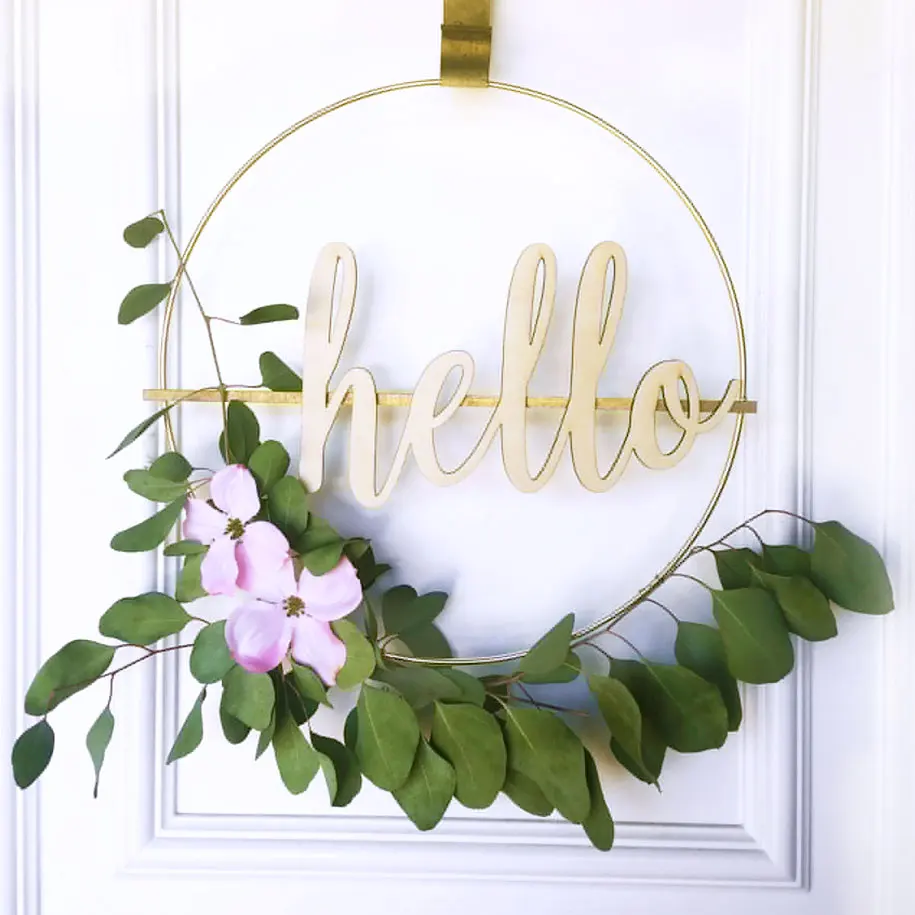 5 Stücke 8-30 cm Holz DIY Handgemachte Catcher Stickerei Hoop Handwerk Kreuzstich Bambus Kreis Ring Hängen Hochzeit Dekorationen – Detail 4