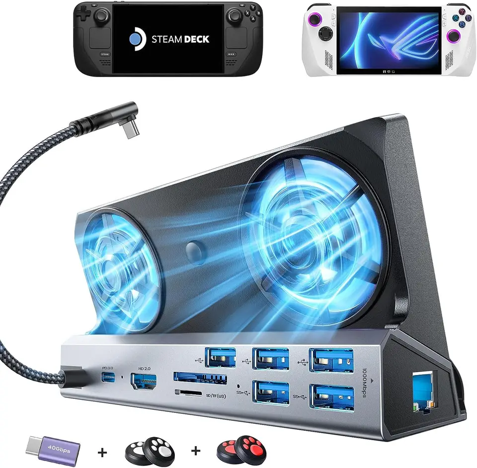 Legion Go ドック、5 USB 3.0&2.0 を備えた 13-in-1 Legion Go