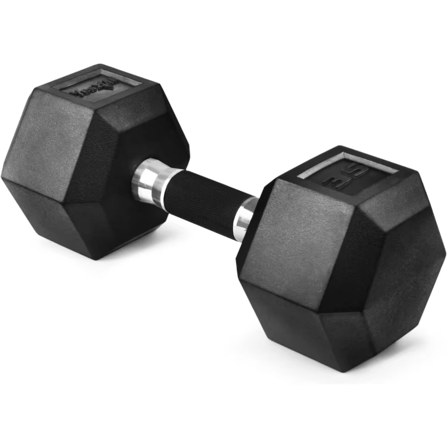 Rubber Grip Encased Hex Dumbbells Hand Weights Anti Slip 5 50 LBS Single