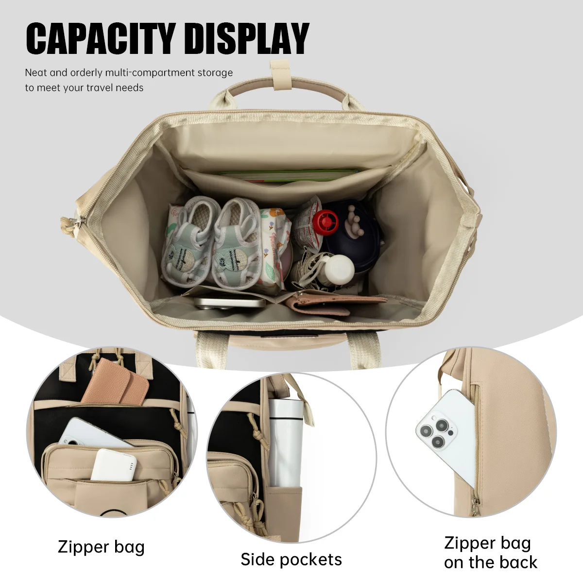 Design Backpack for Female College Students, High School Students, Laptop Bag, Hiking Bag, High-End School Bag, Niche Junior High School Students