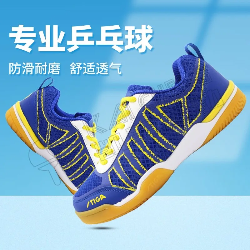 New Table Tennis Shoes For Men Women Blue Black Badminton Shoes Unisex Brand Designer Court Womens Sports Shoe