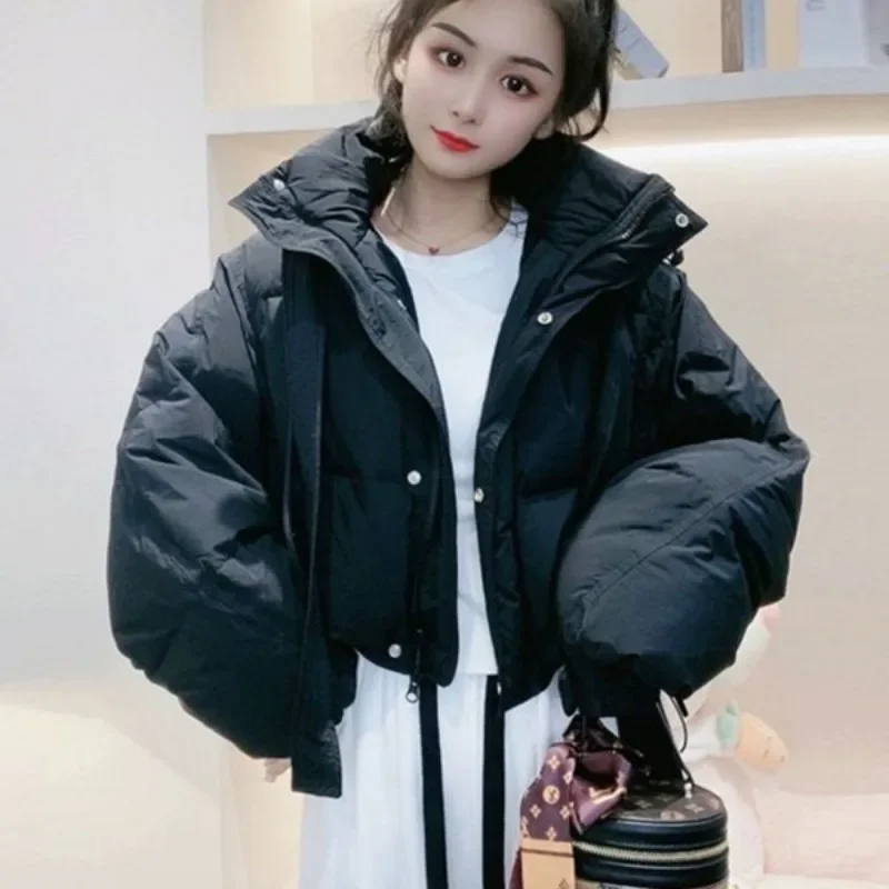 2024 New Women Down Jacket Winter Coat Female Short Parkas Given To Philandering Outwear Hooded Leisure Time Versatile Overcoat