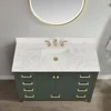 48" x 22" Stone Vanity Top with Sink and 8 Inch Faucet Holes Durable Easy Installation Elegant Design Fits Most Standard 48" 2