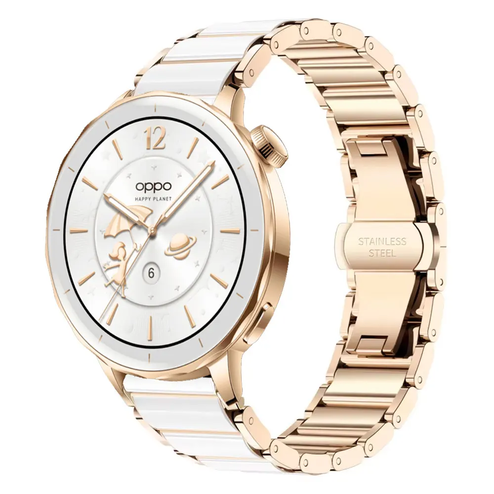 18mm Ceramic Strap with Butterfly Buckle Wristband