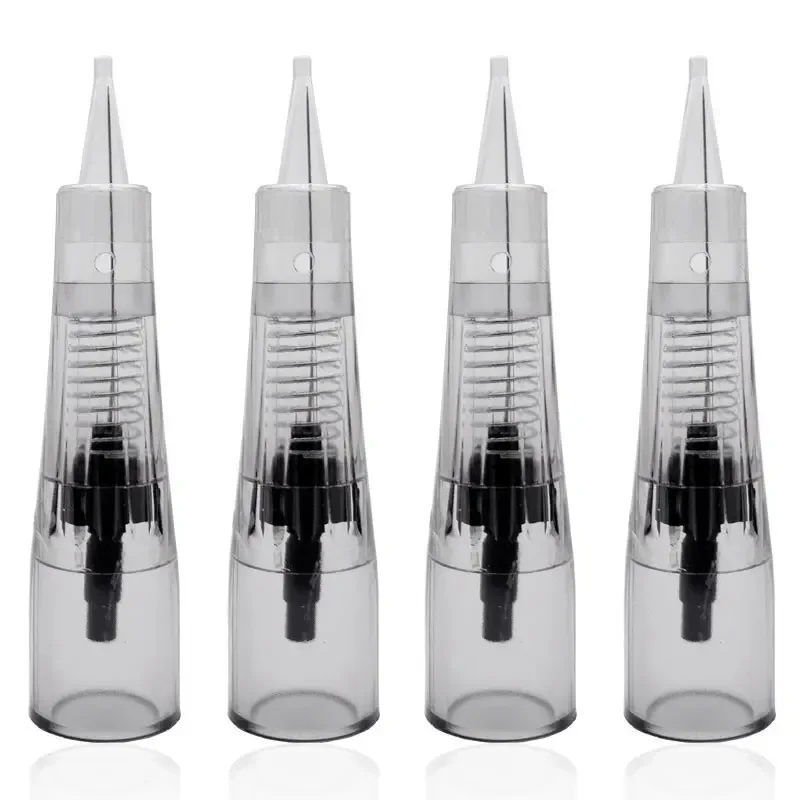 

10pc Sterilized Piercing Tattoo Needles Semi Permanent Makeup Eyebrow Lip Microblading Needle Cartridges Push-in type Disposable