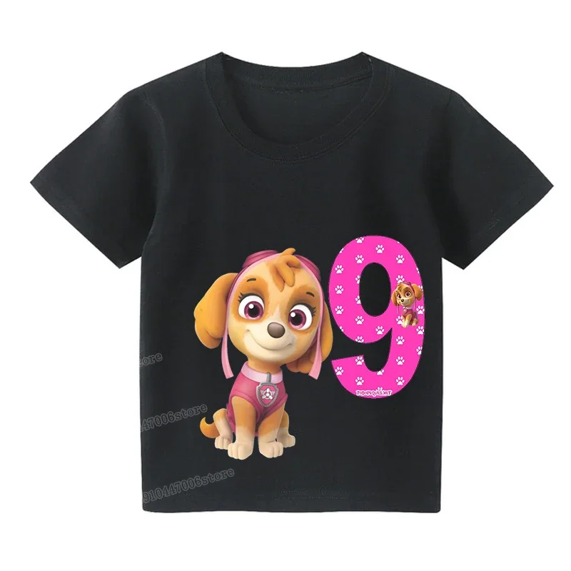 Vestito Bimba Anni Maglietta Paw Patrol Skye Per Bambina