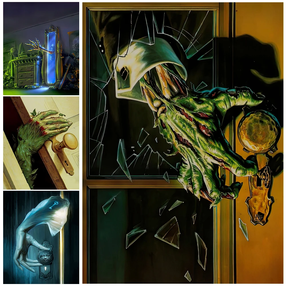 

Zombies Are Coming Vintage Wall Art Canvas Painting Demons From Hell Art Poster And Print Mysterious Horror Poster Decoration