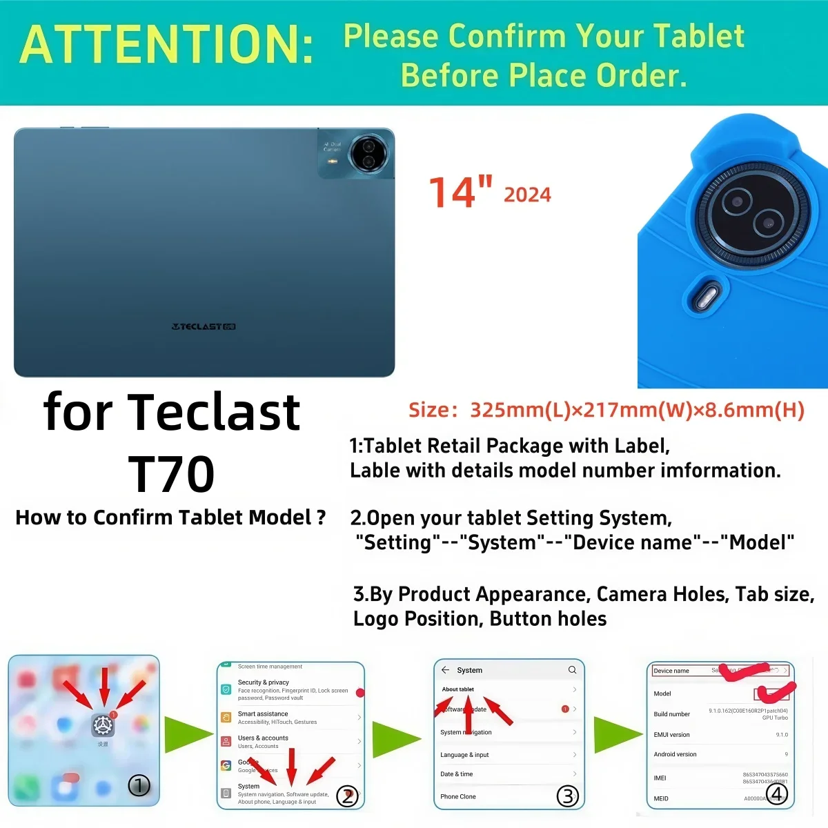 Shockproof Silicone Tablet Case with Foldable Stand
