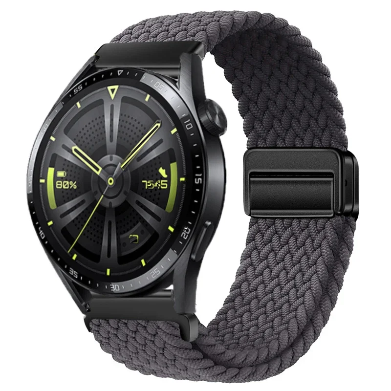 Nylon Braided Watch Strap - Durable Fabric Bracelet Wristband