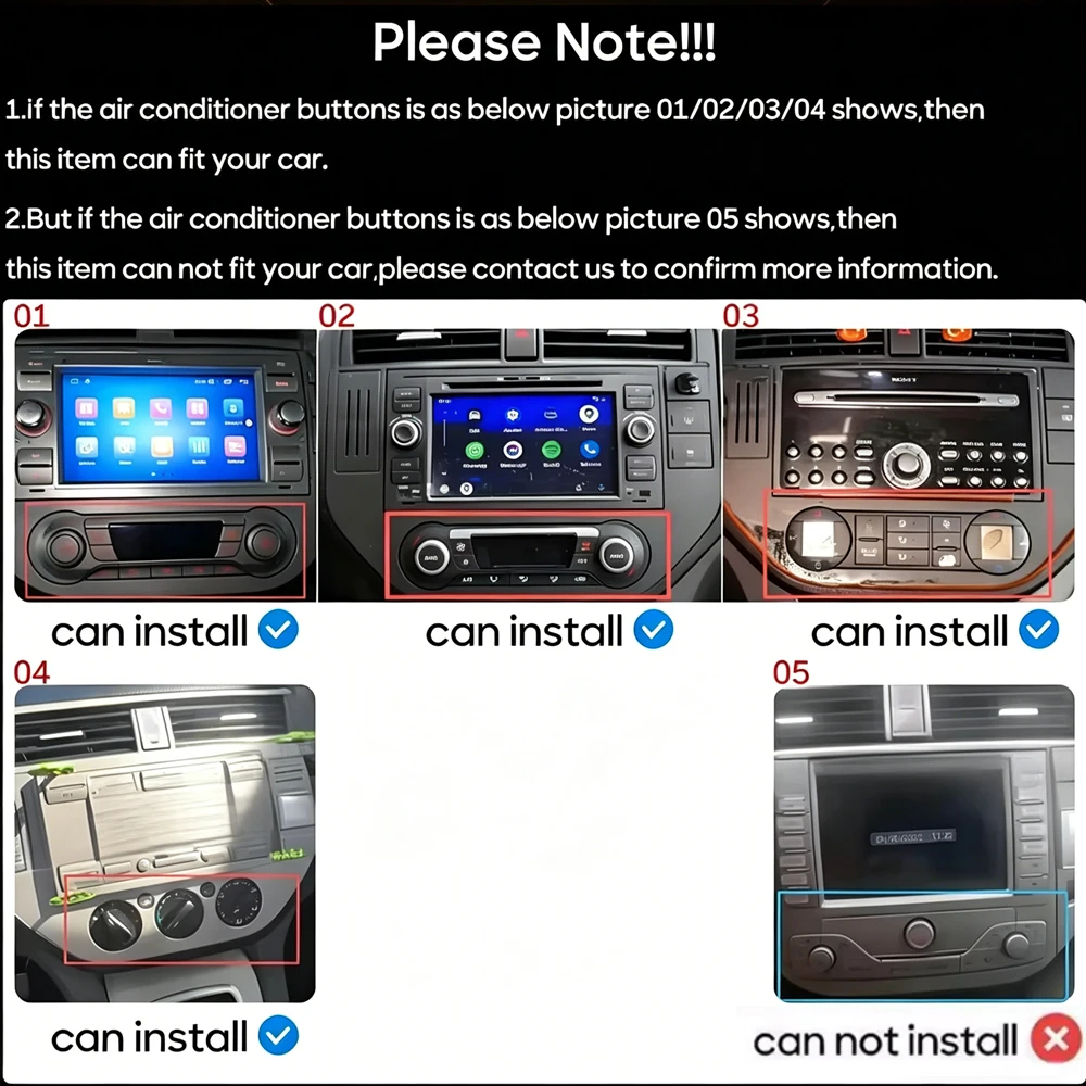 Autoradio GPS Android 16 per Ford Kuga MK1 2008-2012, Multimedia, Carplay, Navigazione, Unità Principale Stereo con Touch Screen, Senza Lettore DVD 2din - immagine 3