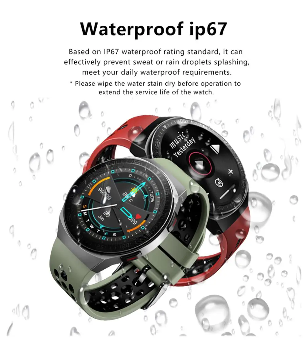 8G Memory Music MT3 Smart Watch Sound Record Storage Blue Tooth Call Smartwatch For Men Women Blood Pressure Fitness Tracker