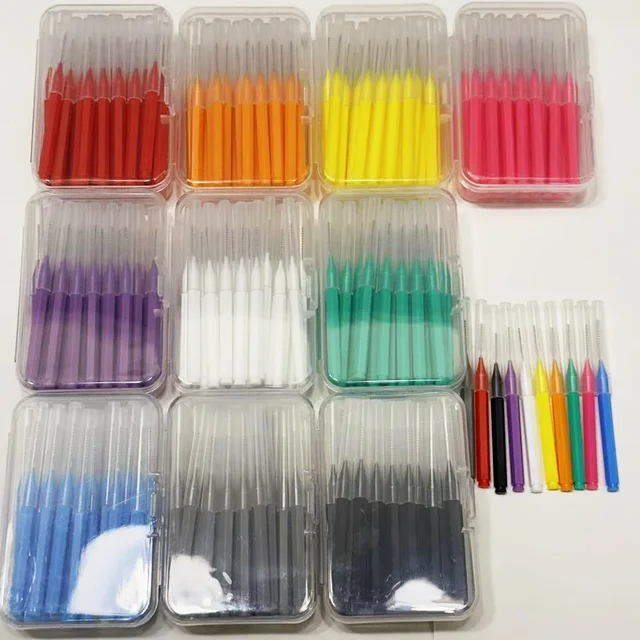 30pcsInterdental Brushes Dental Brush Between Teeth For Dental Orthodontic Clean Between Teeth Cleaning Tools Soft Micro Brushes 1