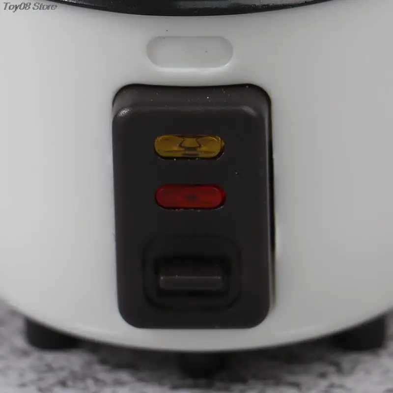 Doll House Toys 1Pcs 1/12 Scale Miniature Dollhouse Rice Cooker Pretend Play Kitchen Appliance Accessories