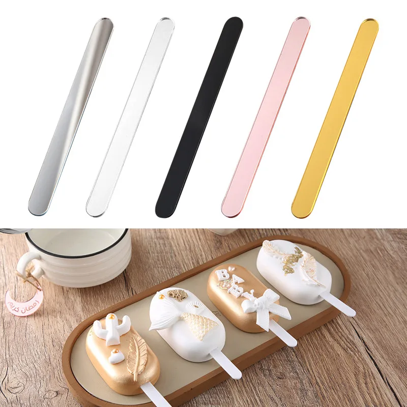 ice cream stick acrylic cake topper