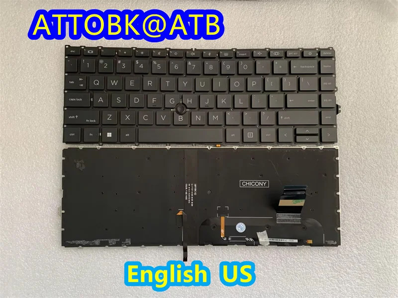 Tastiera Per Laptop Sp/Us/Fr/Ar/Cz/Jp/Ja Per Hp Elitebook 840 G7 840 G8 845 G7 845 G8 745 G7 745 G8 Zbook14 G7 Zbook14 G8 Retroilluminato