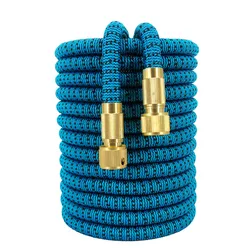 Premium Flexible Garden Hose - High Pressure Watering and Irrigation Tool - 75ft (Lake blue)