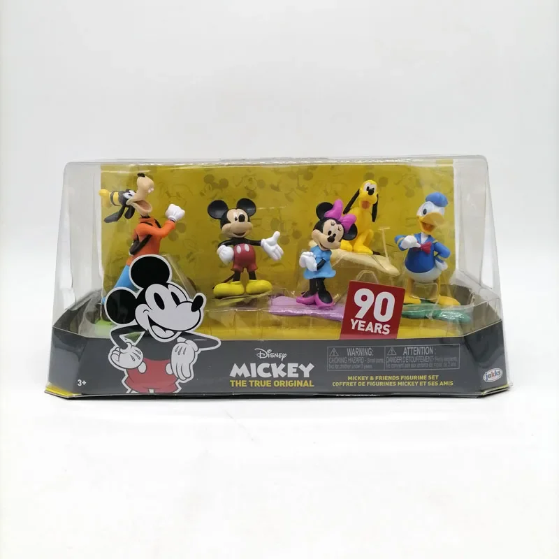 

Disney модели персонажей из мультфильмов набор Микки Маус Минни Дональд Дак Goofy кукла игрушки, фигурки фигурка детские подарки на день рождения