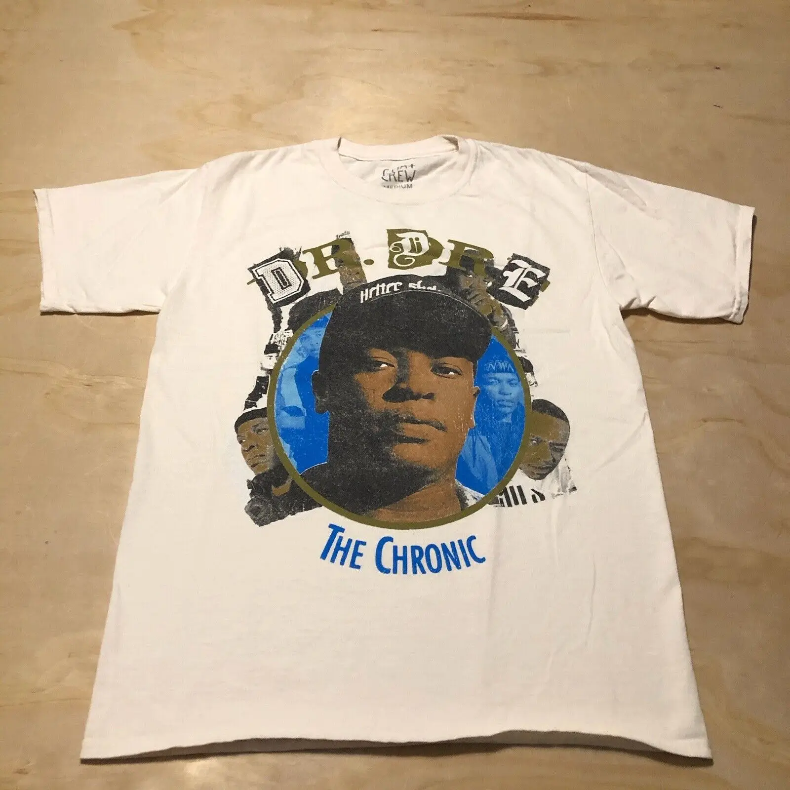 T38 Dr. Dre - The Infatic By Goat Crew White Sz M Shirt Maniche Lunghe