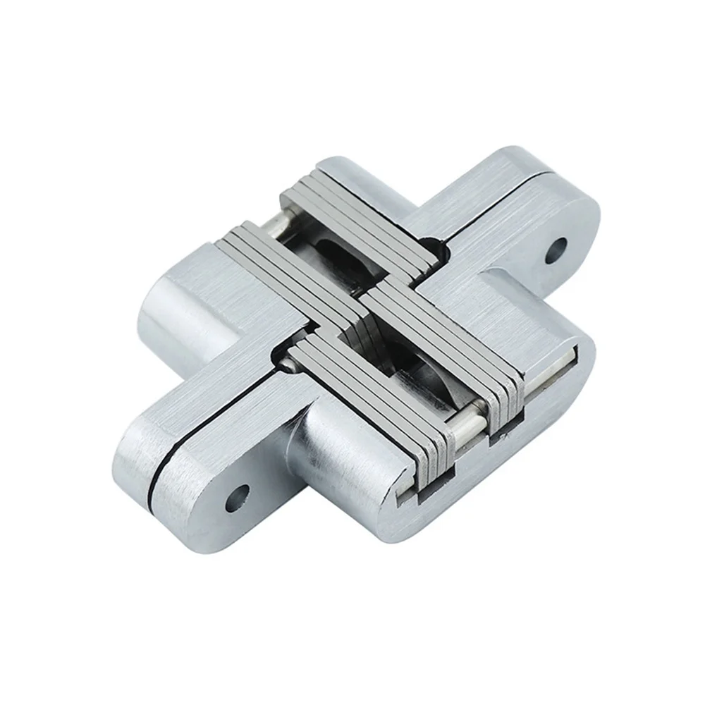 Cross Hinge Stainless Steel 180 Degree Concealed Hinge Folding Door Invisible