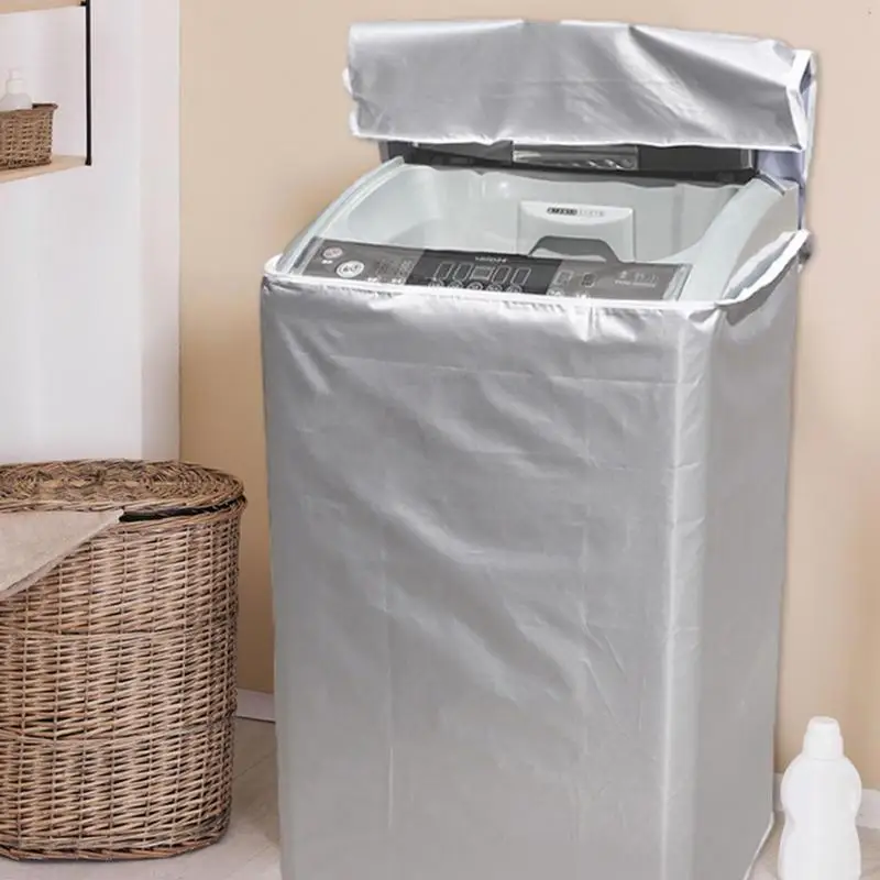 

Washing Machine Cover Waterproof Polyster Washer Dryer Cover Durable Dust Cover Household Use Top Load Washers Weather Protector