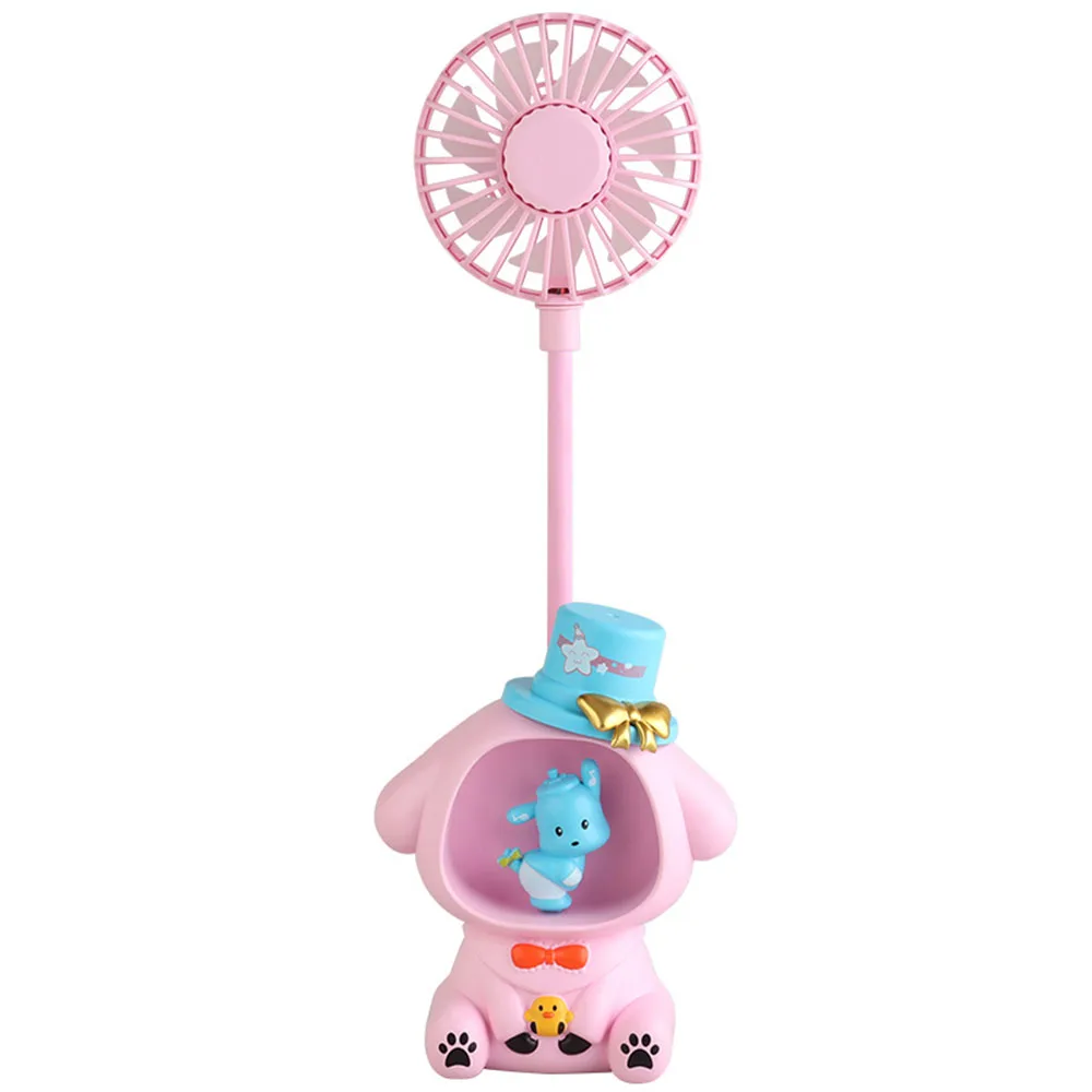 Sanrio Mini Fan pencil 3-in-1 sharpener Led Desk Lamp With Pencil Sharpener Foldable Light Cute Desk Lamp Gift 3