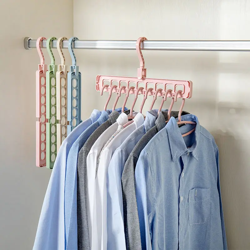 1pcs Magic Multi-port Support hangers for Clothes Drying Rack Multifunction Plastic Clothes rack drying hanger Storage Hangers