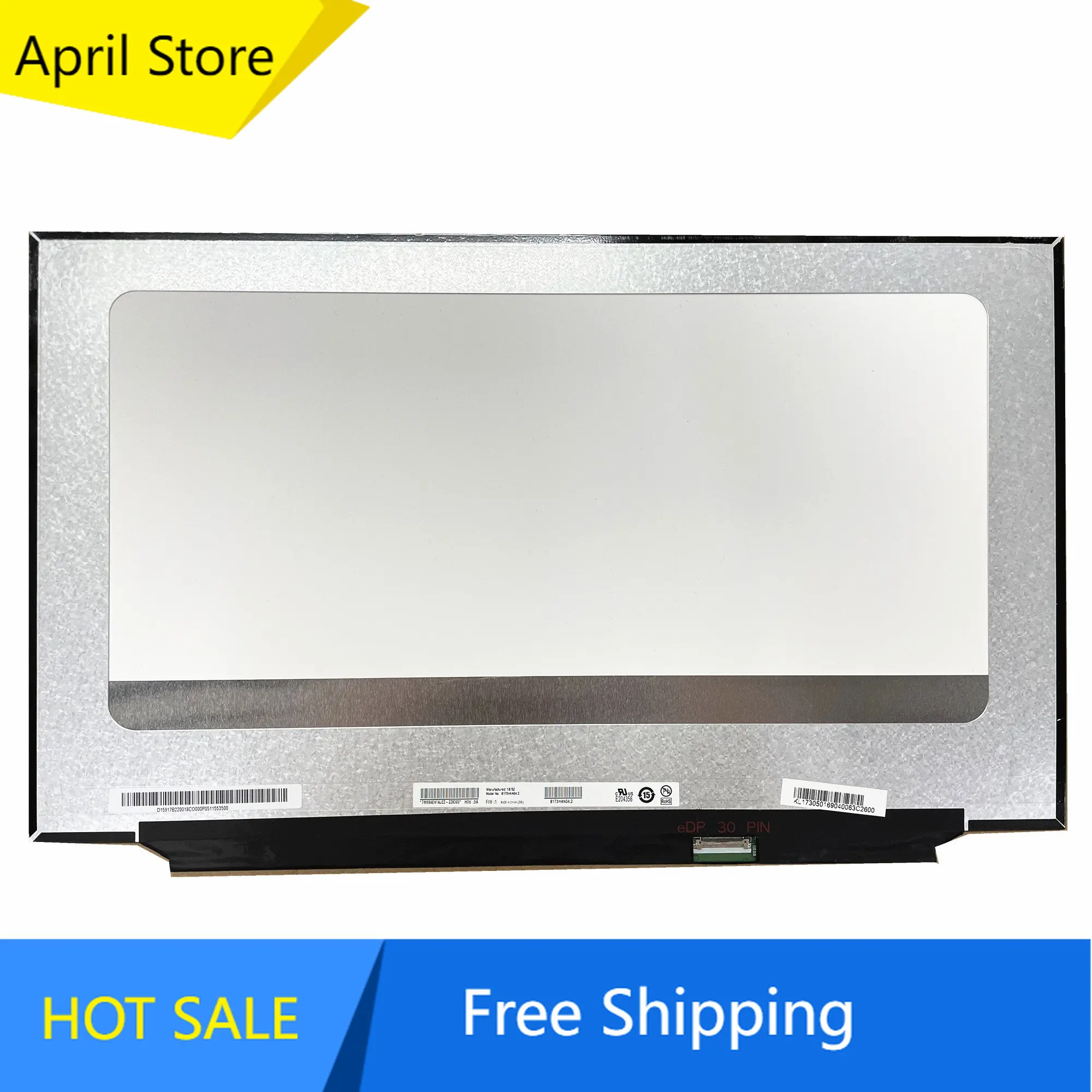 

B173HAN04.2 подходит для B173HAN04.3 NV173FHM-N4C NV173FHM-N46 N173HCE-E3A 17,3 дюймов IPS ЖК-экран для ноутбука 1920*1080 EDP 30 контактов