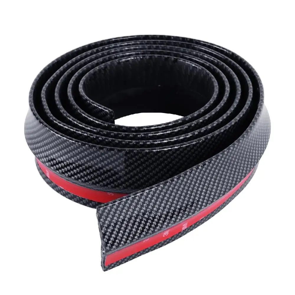 2.5m*6cm Fiber Car Rubber Bumper Strip Outside Bumper Exterior Front