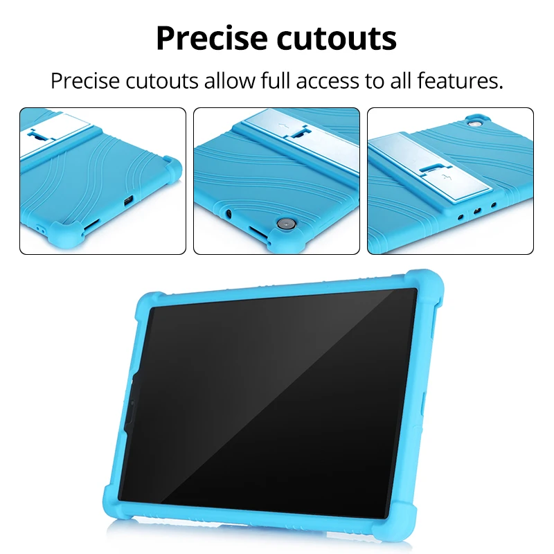 Capa de Silicone para Lenovo Tab Tablet Funda M10 Plus 3ª Geração 10.6 Tb125fu hd 2ª Geração Tb-x306x - Imagem 4