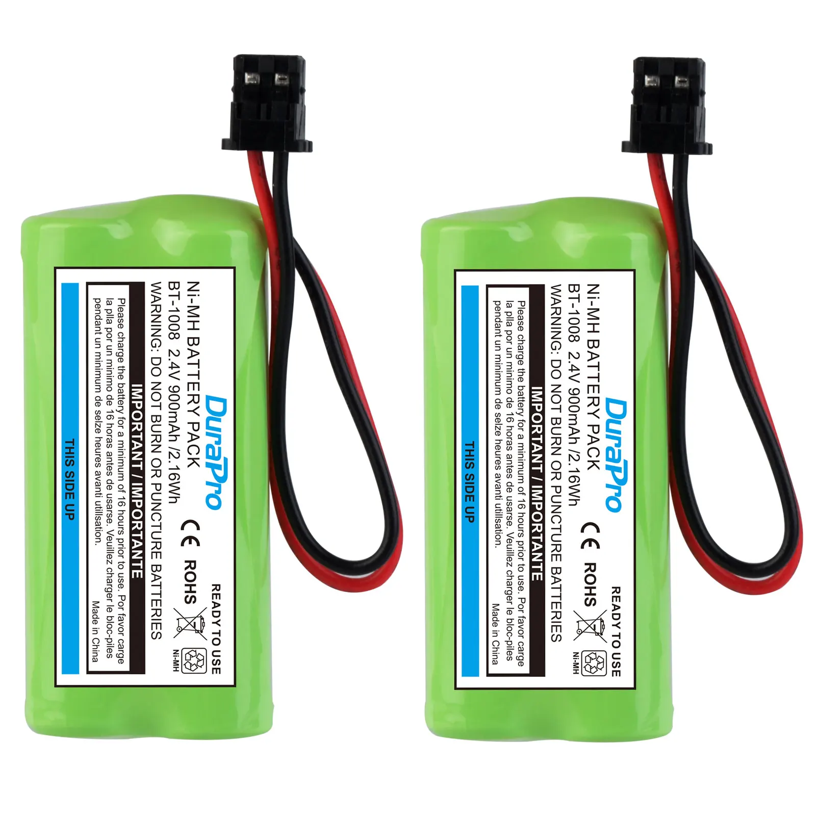 thumbnail image 2 of 3-Pack - BT-1008 Battery Replacement (700mAh, 2.4v, NiMH) For 2 of 10