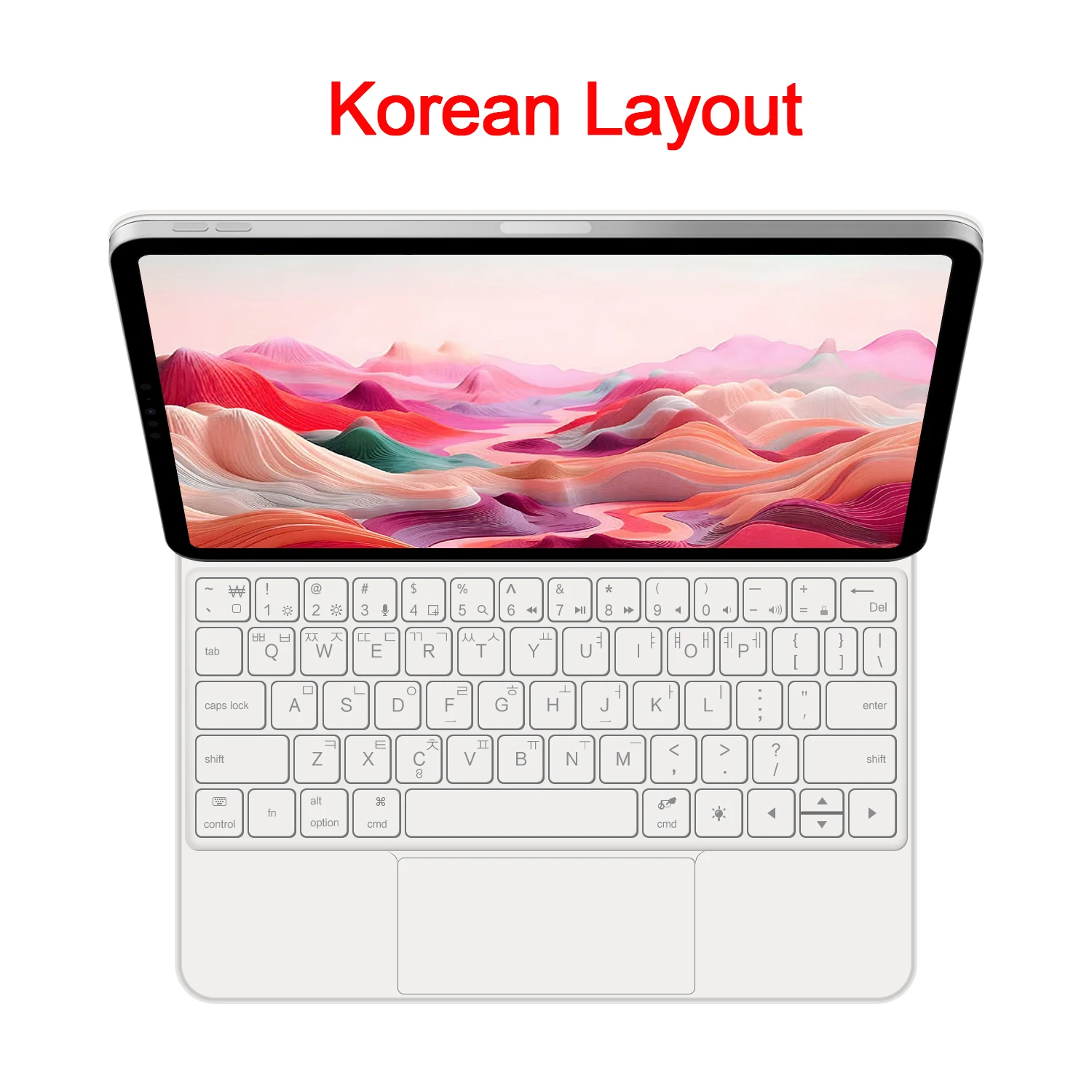 Magic Backlight Keyboard Folio with Smart Magnetic Cover and TouchPad Keyboard