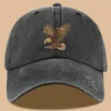 Eagle print baseball cap, adjustable for both men and women, suitable for hiking, fishing, and vacation exploration