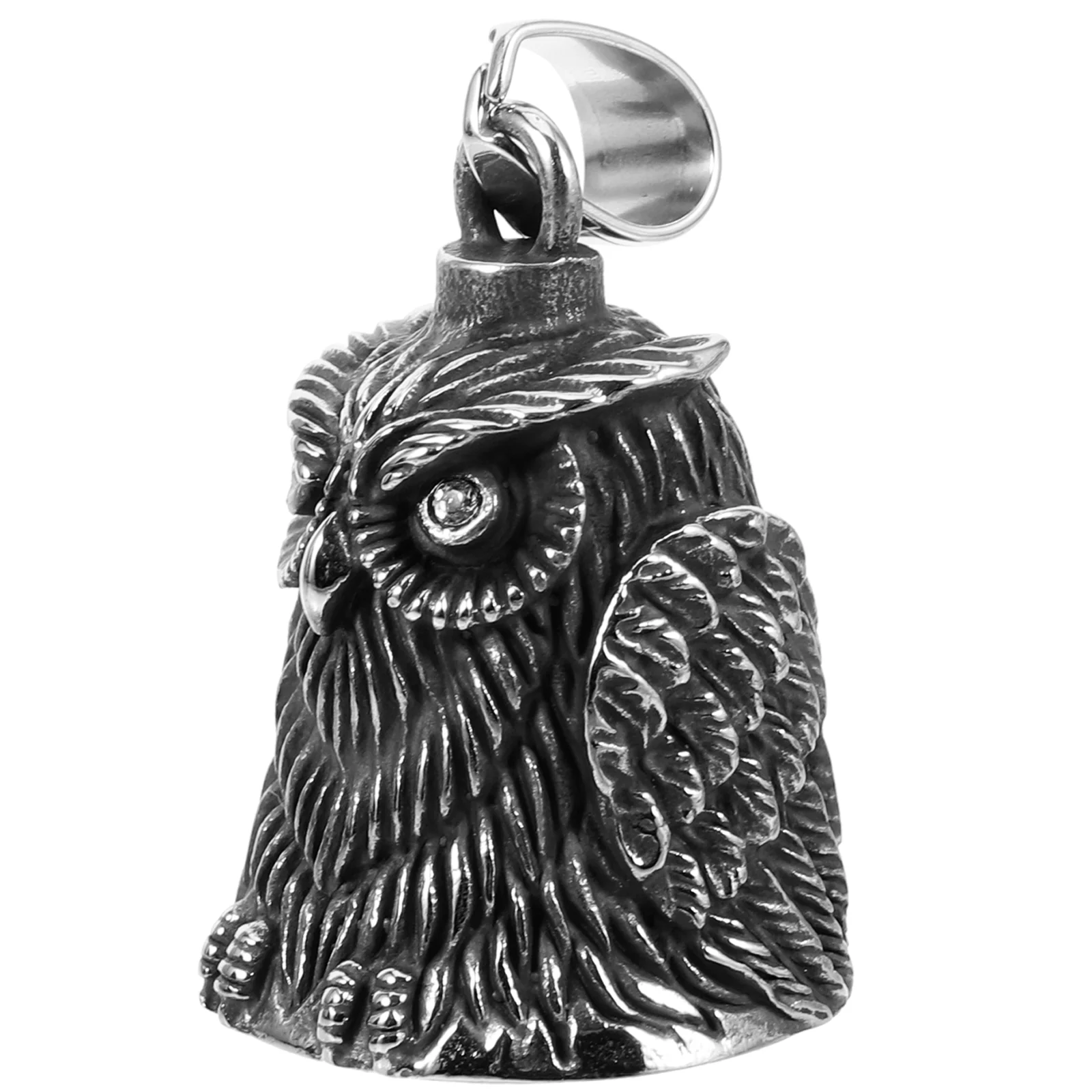 Motorcycle Bells Owl Guardian Bell Owl Motorcycle Good Luck Bell Biker Guardian Riding Bells Hanger Or Keychain