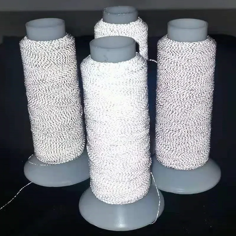 

1300M Reflective Embroidery Thread For Weaving Hat Clothing DIY Knitted Yarn Sewing Supplies Material 0.15mm