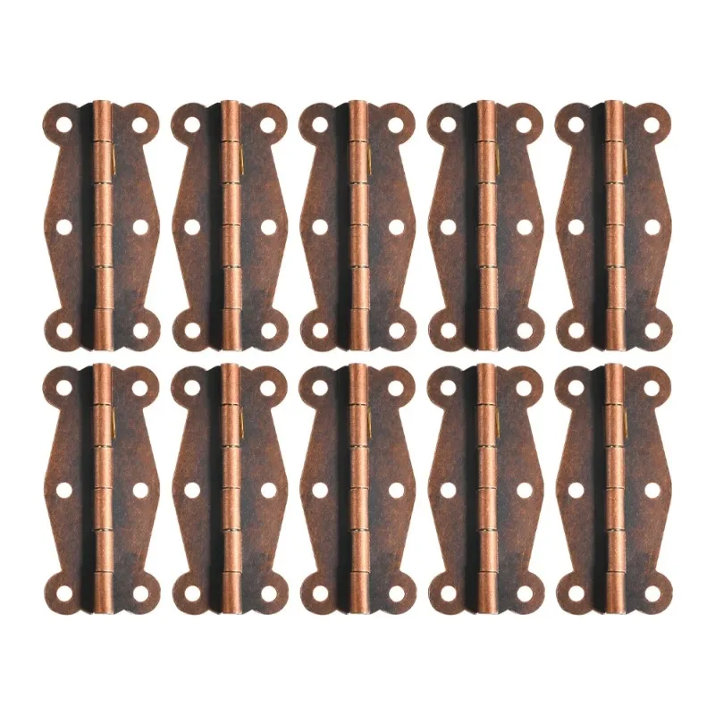 Description Picture 4 of item10pcs Simple Hinges 51*23mm Flower Cabinets Vintage Hardware Furniture Decor Accessorier For Box Jewelry Gift Wine Case