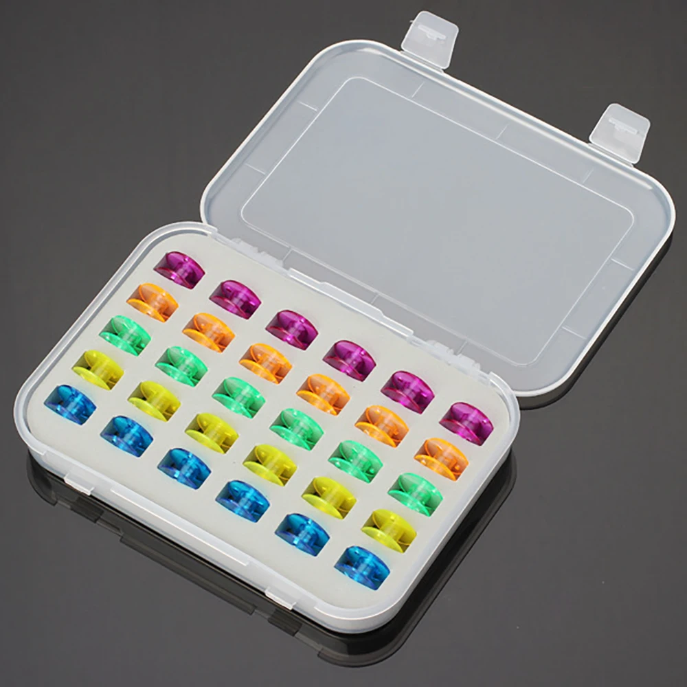 Chainho,Plastic Shuttle Cores For Sewing Machine,Without Sewing Thread,DIY Sewing Tools Accessory,60 Pieces Per Pack,25SX11