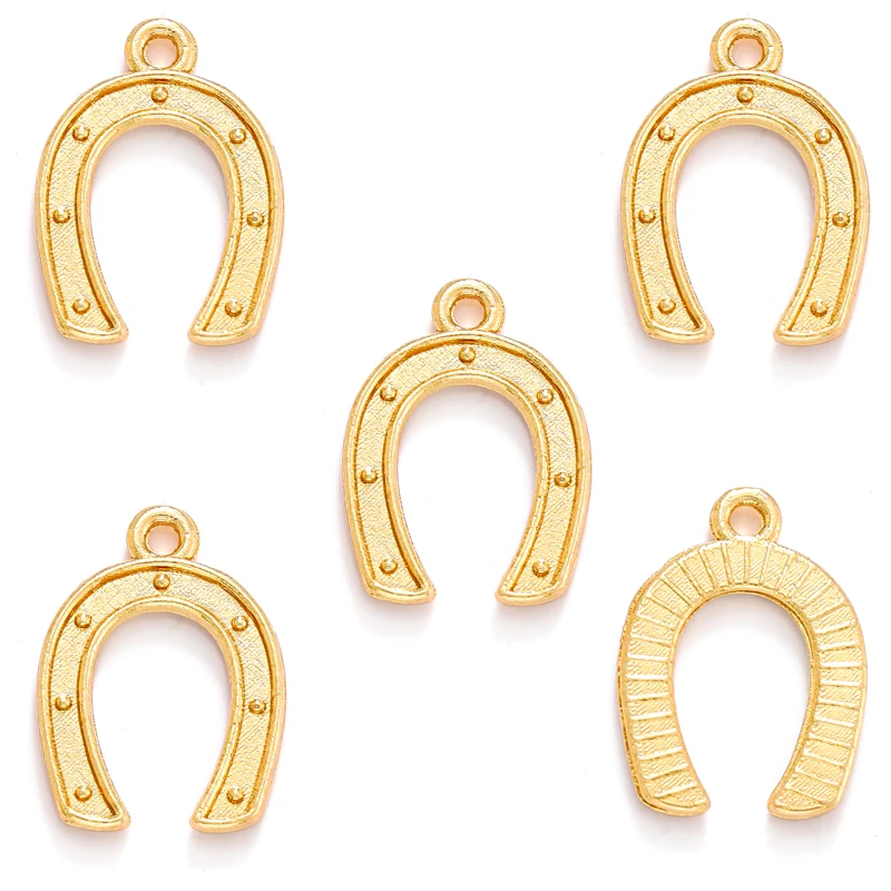 Lot D'embouts De Collier Vintage USA - Motif Fer à Cheval Western Avec Strass Argentés