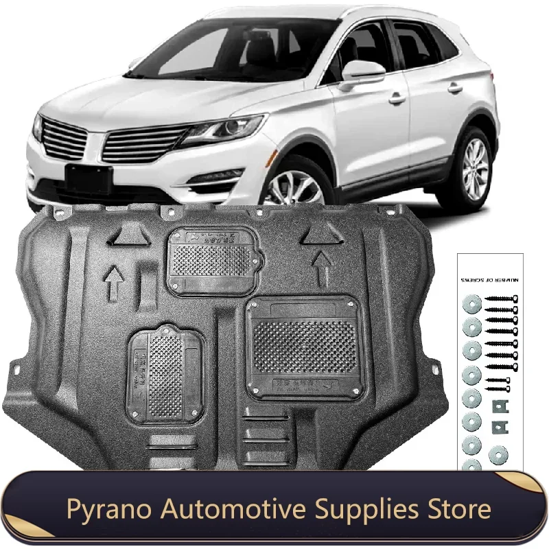 

For Lincoln MKC 2.0T 2015-2020 Under Engine Guard Board Splash Shield Mud Fender Plate Cover Black Car Mudflap Mudapron Mudguard