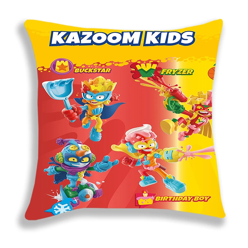 SuperZings Print Pillow Case Kids Cartoon Pillow Throw Comfortable Bed Safo Cushion Covers Super Things Decorative Pillowcase