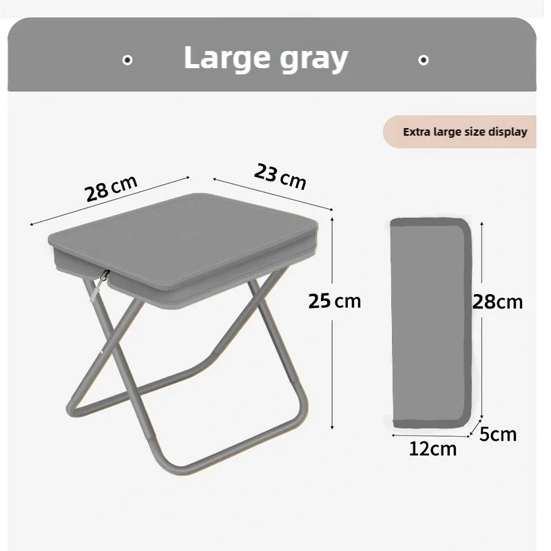 Portable Ultra-light Outdoor Camping Chair Foldable Climbing Fishing Chair Park Waiting Backpacking Beach Bench Small