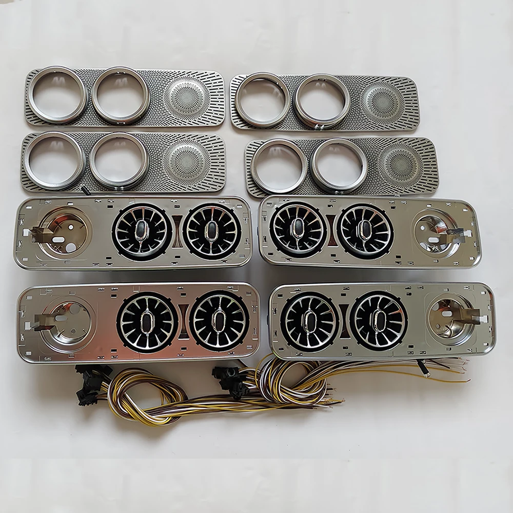 인테리어 지붕 LED 에어컨 터보 벤트 AC 콘센트 트림 메르세데스 벤츠 V 클래스 EQV Vito Viano Valente Metris W447 V250