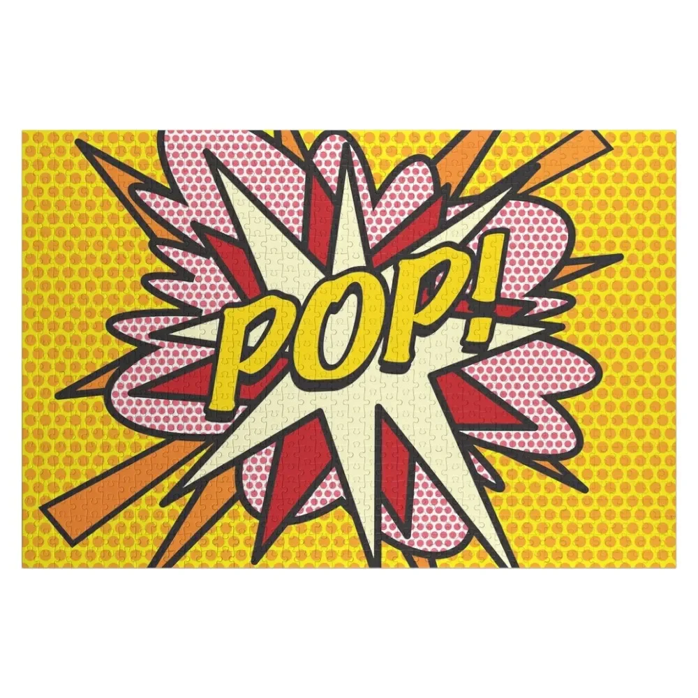 POP Comic Book Pop Art Cool Retro Trendy Jigsaw Puzzle Custom Child Personalised Jigsaw Puzzle