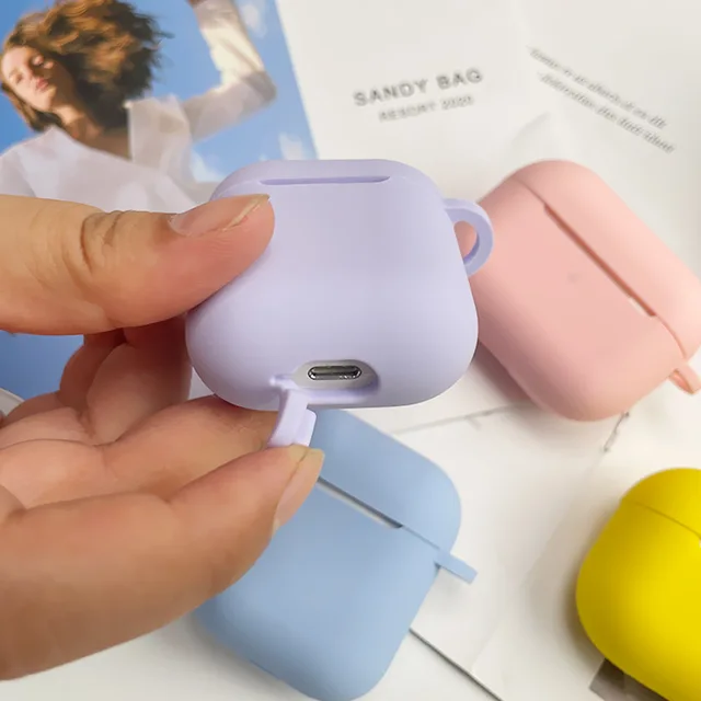 안전하고 세련된 보호: 에어팟 프로 2와 아이팟 프로 1/2를 위한 컬러풀 실리콘 케이스