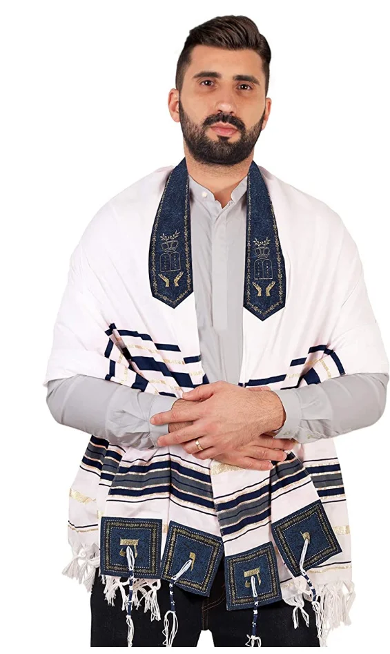 TallitPrayerShawl85x185cmwithBagIsraelJewishTallitsTzitzit