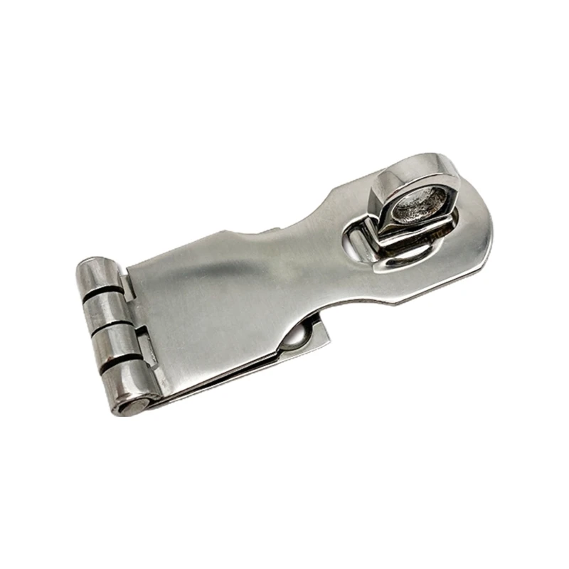 Description Picture 2 of itemMarine Grade Stainless Steel Door Hasps Heavy Duty Safety Hasp with TurningPadlock Eye Mount Quick Installation