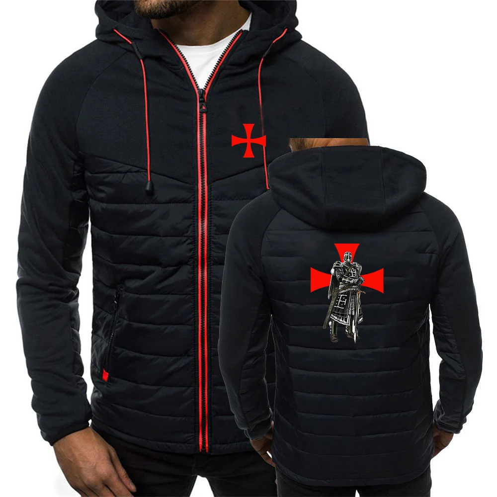 Men's Knights Templar Printed Hoodie Tracksuit